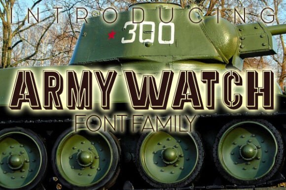 Army Watch Font for Bold Branding and Creative Projects