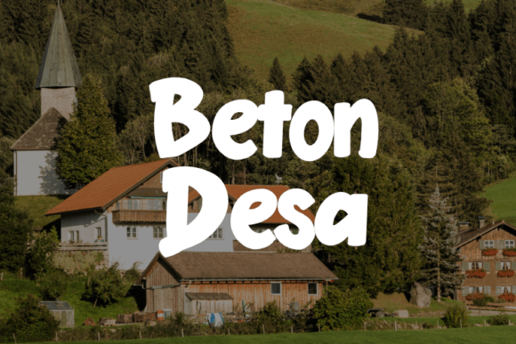 Beton Desa: A Display Font That Elevates Fashion and Craft