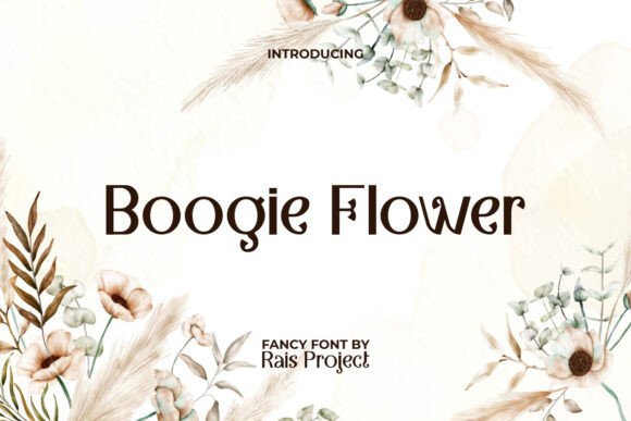 Boogie Flower: A Stylish Display Font for Creative Web Design