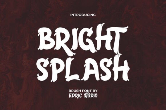 Bright Splash Font for Eye-Catching Digital Designs