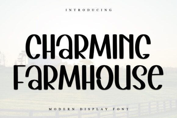 Charming Farmhouse Font for Cozy Branding and Display Needs