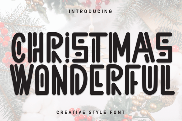 Christmas Wonderful Display Font for Web Design