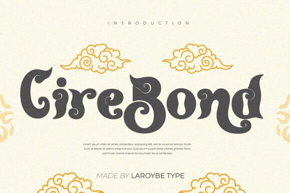 Cirebond Display Font for Cultural Elegance