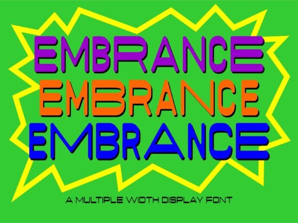 Embrance: A Modern Display Font for Bold Branding