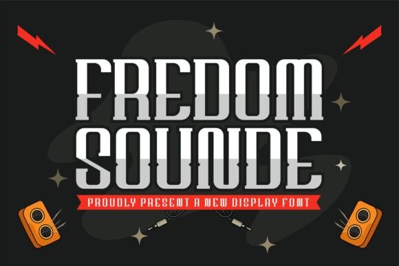 Fredom Sounde: A Bold Display Font for Creative Projects