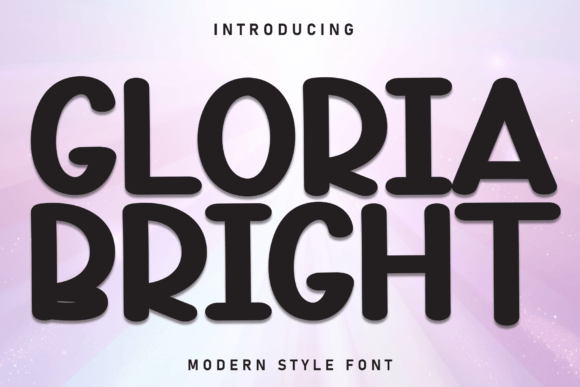 Gloria Bright: A Whimsical Display Font for Editorial Design
