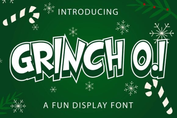 Grinch 0.1: A Whimsical Display Font for Eye-Catching Campaigns