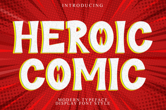 Heroic Comic Font for Bold and Playful Designs