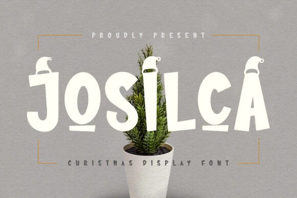 Josilca: A Festive Display Font for Digital Holiday Designs