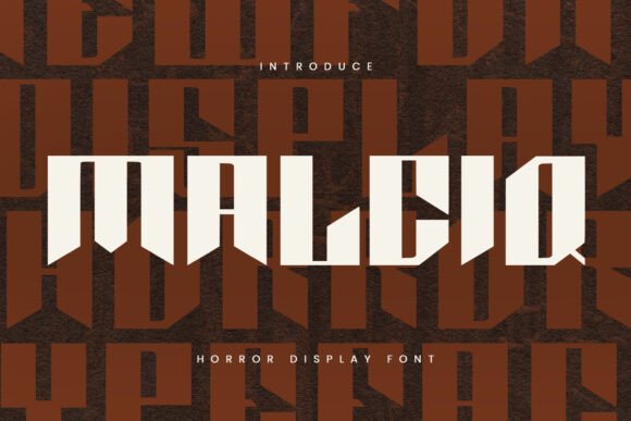 Malciq: The Spooky Display Font for Digital Horror-Themed Designs