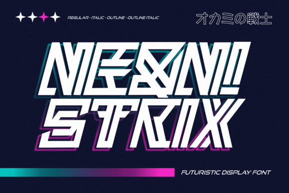 Neon Strix: A Futuristic Display Font for Bold Branding