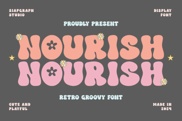 Nourish Font for Bold Retro Campaigns
