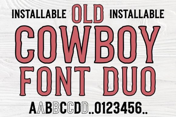 Old Cowboy Duo: A Weather-Worn Display Font for Bold Branding