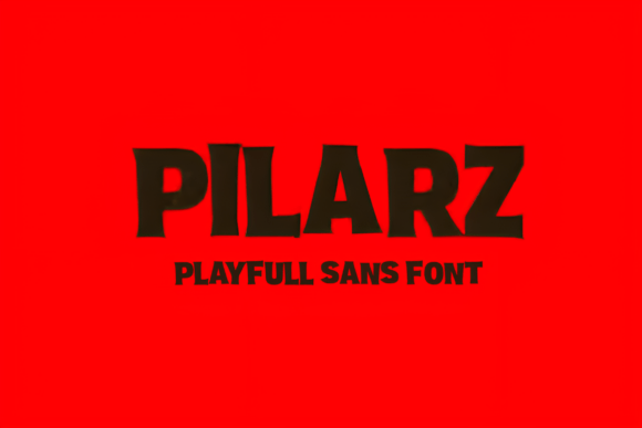 Pilarz: A Playful Display Font for Creative Makers