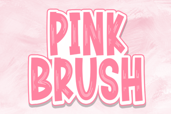 Pink Brush Font: A Playful Display Font for Creative Projects