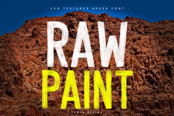 Raw Paint: A Handwritten Font for Creative Projects