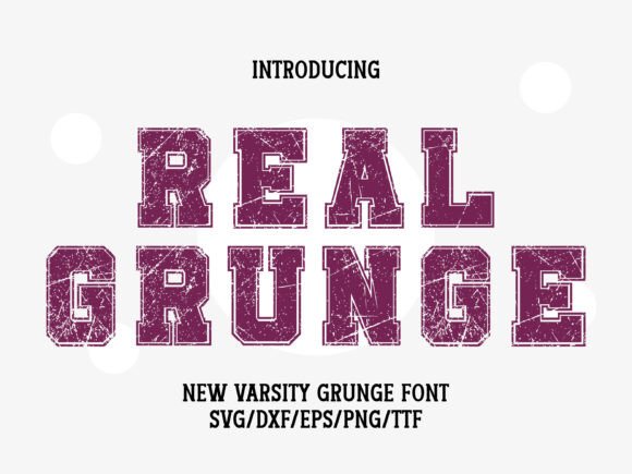 Real Grunge Font for Bold Branding and Festive Design