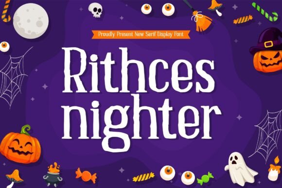 Ritches Nighter Font for Halloween-Themed Web Design