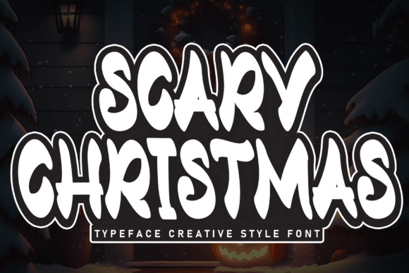 Scary Christmas Font for Festive Design Projects