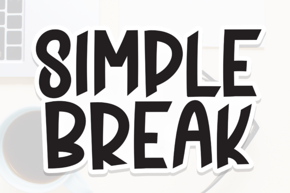 Simple Break: A Bold Display Font for Modern Branding