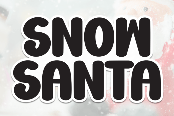 Snow Santa Font for Festive Branding and Holiday Design