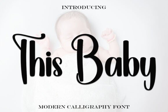 This Baby: A Festive Display Font for Holiday Designs