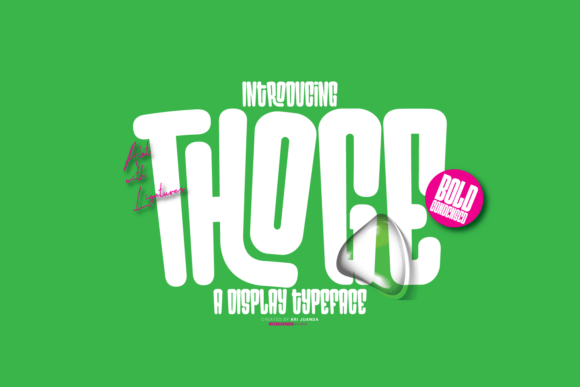 Thoge: A Trendy Display Font for Bold Branding