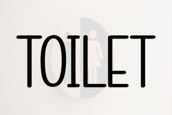 Toilet Font for Eye-Catching Craft Projects