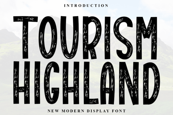 Tourism Highland Display Font for Web Design