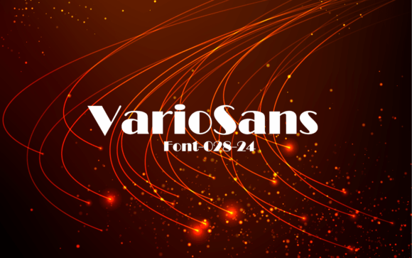 Vario Sans: A Modern Display Font for Bold Branding